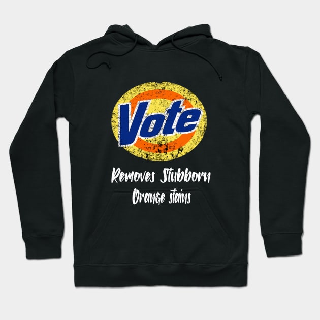 Anti-Trump Vote Detergent Funny Vintage Hoodie by YAN & ONE